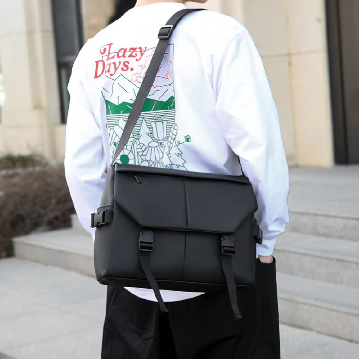 Men's Cross-Body Bag - Casual Trend Nylon Single-Shoulder Bag - Large Capacity Messenger Bag - Cross-Body Functional Bag - Shoulder Bag - Backpack