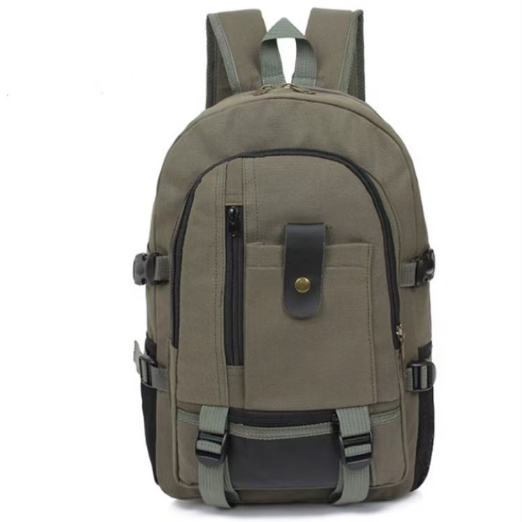 New Korean-Style Double-Shoulder Bag - Casual Travel Canvas Backpack - Large Capacity Student Schoolbag - Computer Travel bag
