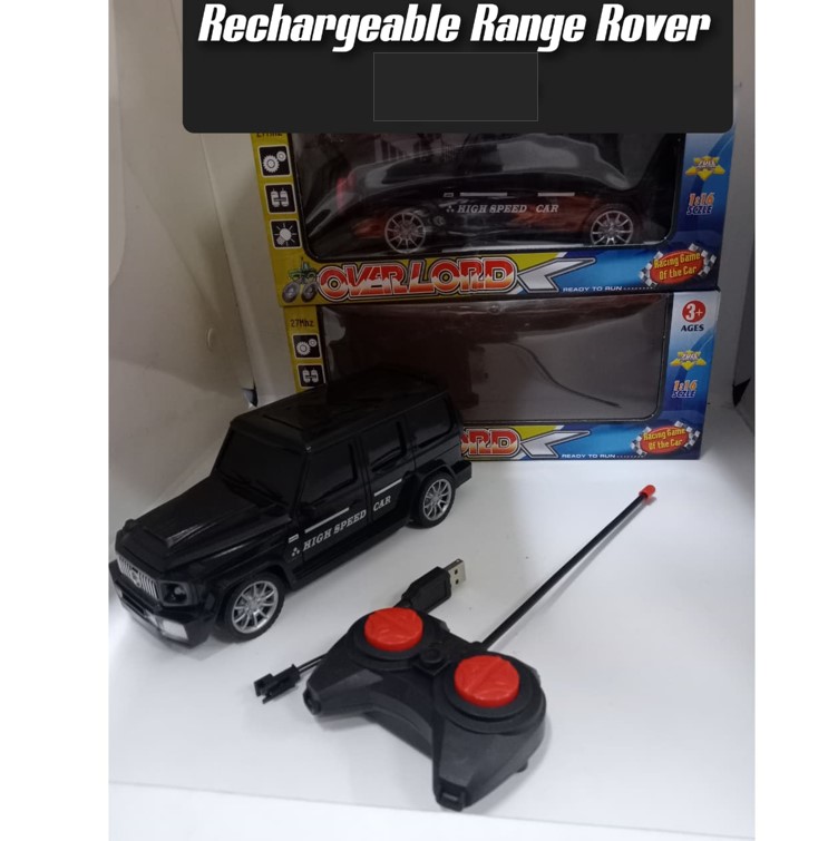Range Rover RC Toy Car – 4-Channel Remote Control Off-Road Vehicle, Large Rubber Tires, LED Lights, High-Performance Racing Toy, Durable Rechargeable Adventure Car for Kids Indoor & Outdoor Play