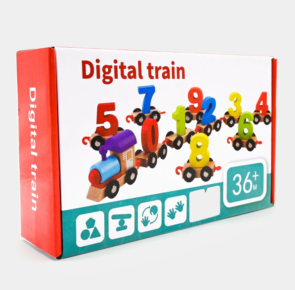 Digital Train Learning Toy for Kids – Interactive Alphabet & Number Educational Train, Lights & Music Learning Toy for Toddlers, Early Language & Math Development, Engaging Montessori-Inspired Teachin