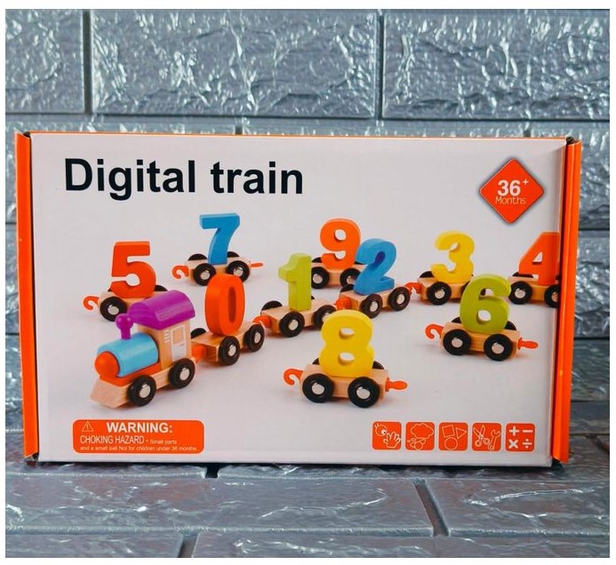 Digital Train Learning Toy for Kids – Interactive Alphabet & Number Educational Train, Lights & Music Learning Toy for Toddlers, Early Language & Math Development, Engaging Montessori-Inspired Teachin