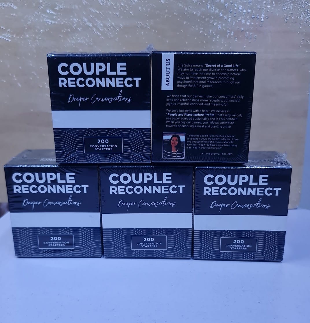 Couple Reconnect Card Game Deck:  Conversation Starters Activities Deeper Talks Mindfulness Connection Sustainably Sourced FSC Paper Tree Planting Meal Sponsorship for Couples Bond Build.