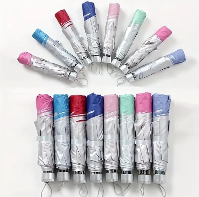 Pocket Mini Umbrella – Lightweight Compact Travel Umbrella, Windproof & Durable Foldable Design, Easy to Carry in Any Bag, UV Sun Protection & Rain Shield for All Weather Use Anywhere Anytime
