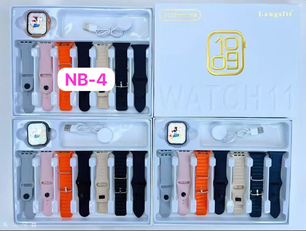 Langsfit WATCH 11 Smartwatch Gift Set with 7 Interchangeable Straps Bluetooth Calling Heart Rate Sleep Tracker Fitness Watch TFT Screen Compatible Android iOS Stylish Wearable for Men Women