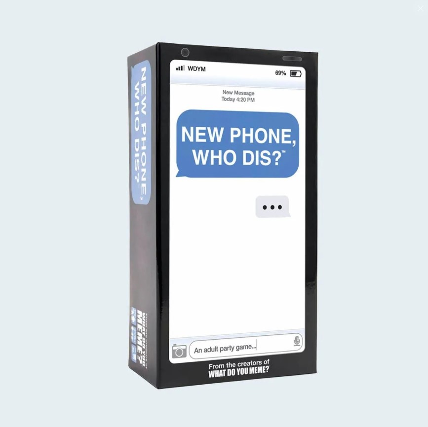 Phone Who Dis CARD GAME – Offline Text Message Party Game for Adults, Spicy Edition Card Game with 50 Inbox Cards and 250 Reply Cards, Hilarious Social Party Game for Friends, Game Nights