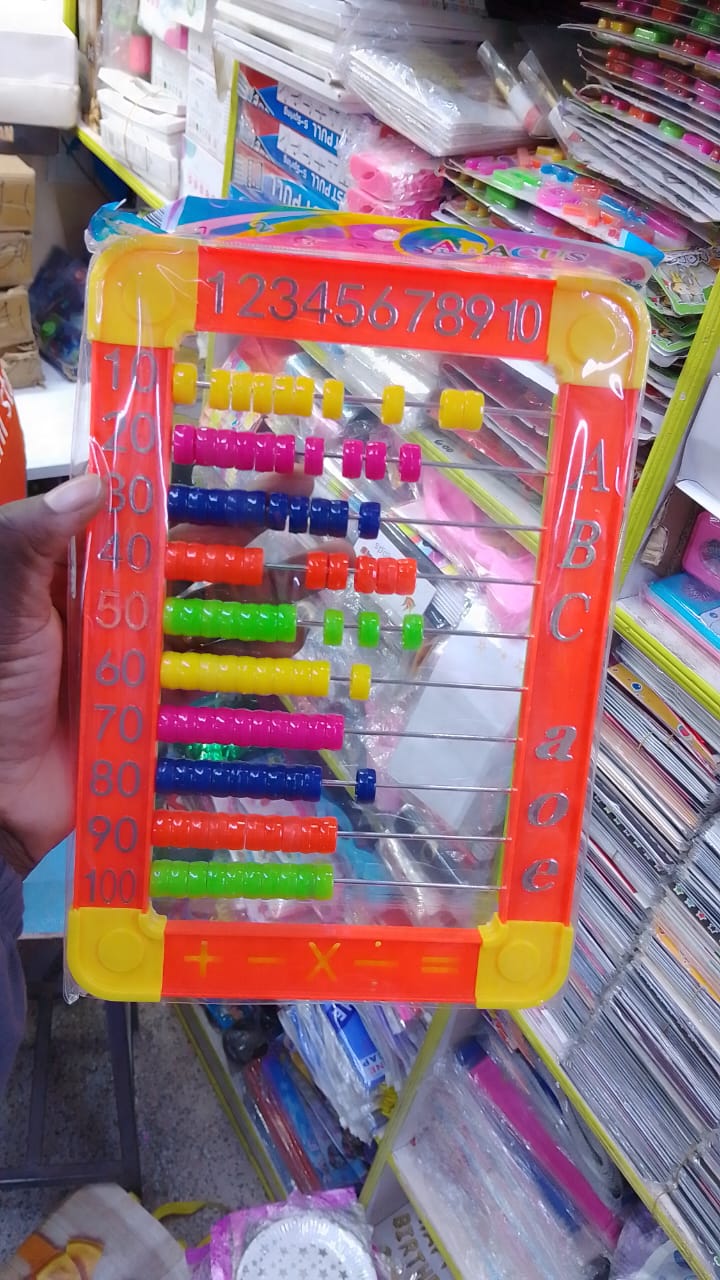 Plastic Abacus Educational Toy for Kids – Colorful Counting Beads Math Learning Frame, Early Education Montessori Teaching Tool for Numbers, Addition & Subtraction, Toddler Learning Aid for School