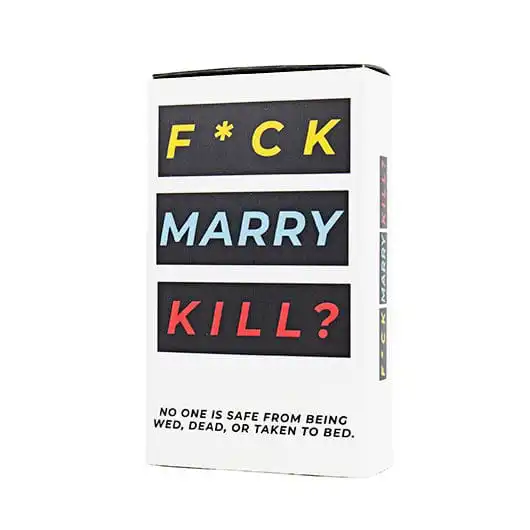 Fuck Marry Kill Adult Card Game Party Conversation Challenge Game with 100 Scenario Cards for 3 Plus Players Ages 18 Plus Social Game Night Entertainment