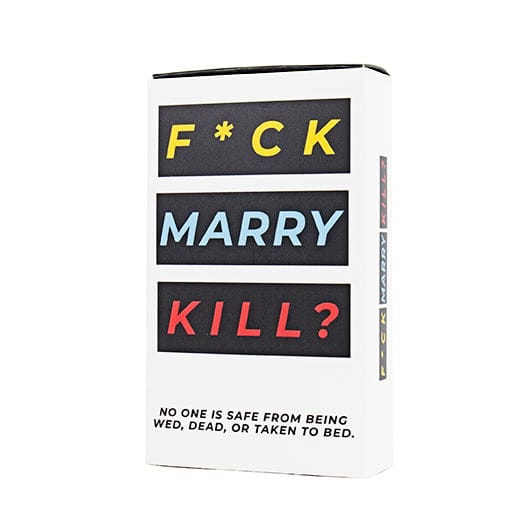 Fuck Marry Kill Adult Card Game Party Conversation Challenge Game with 100 Scenario Cards for 3 Plus Players Ages 18 Plus Social Game Night Entertainment