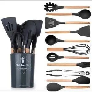 Stir, scoop, and serve in style! This 12-piece silicone spoon set brings vibrant color, heat resistance, and non-stick ease to every kitchen adventure.