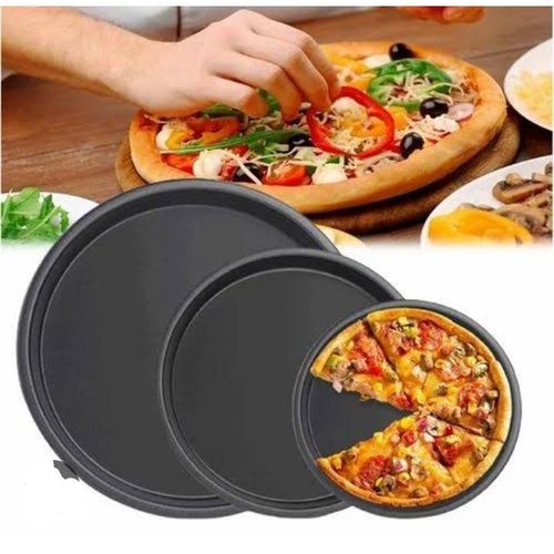 3pcs Pizza Pans Set ,Carbon Steel Non Stick Material.
