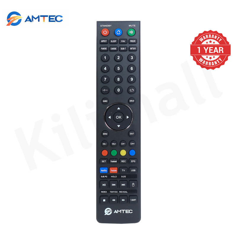 AMTEC 43L12S 43" Smart TV Frameless Full HD Android TV Bluetooth WiFi, App Store, Inbuilt Decoder 2HDMI 2USB Ports Support Netflix YouTube Google Play store Energy Saving LED Television