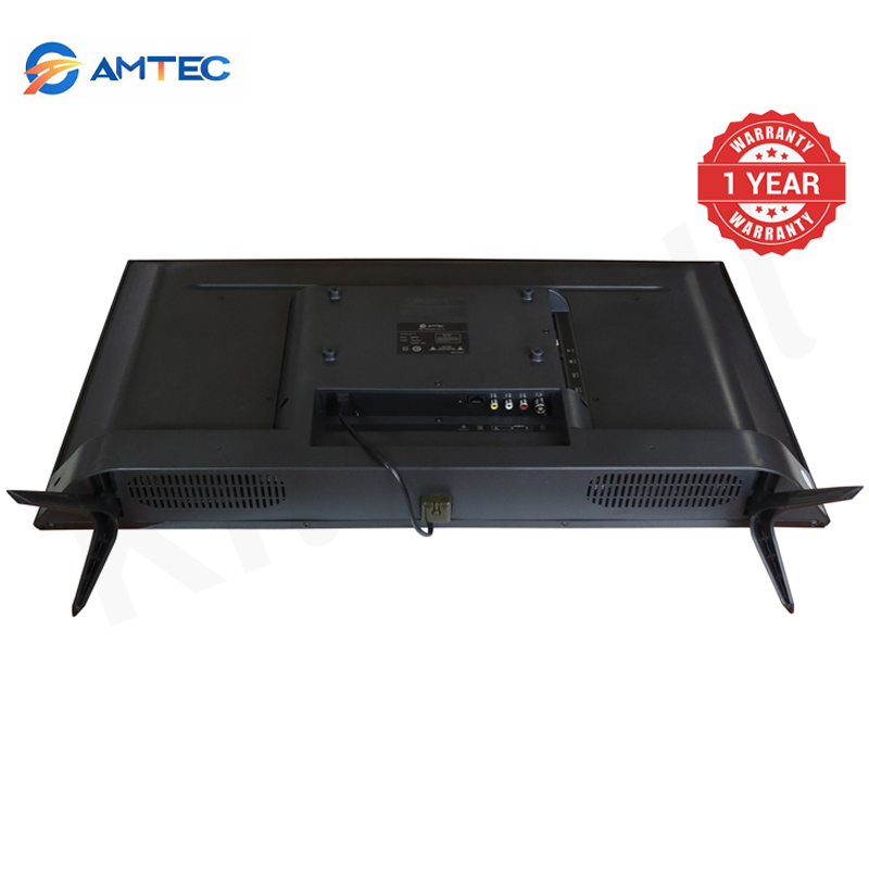 Amtec 32R1S 32" Smart TV Frameless HD Android TV LED Bluetooth WiFi Mirror Cast Inbuilt Decoder 3HDMI 2USB Port Quad Core 1GB+8GB Netflix YouTube Energy Saving Television