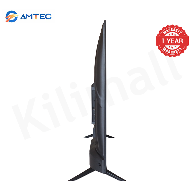 Amtec 50Q6 50" Smart TV Frameless 4K UHD HDR10 DVB-T2 Built-in Decoder Wi-Fi Bluetooth Miracast Netflix YouTube Showmax DTS Dolby Digital Audio 1.5GB RAM 8GB ROM