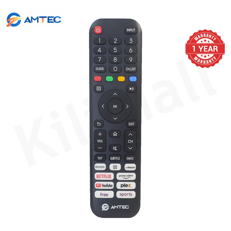 Amtec 50Q6 50" Smart TV Frameless 4K UHD HDR10 DVB-T2 Built-in Decoder Wi-Fi Bluetooth Miracast Netflix YouTube Showmax DTS Dolby Digital Audio 1.5GB RAM 8GB ROM