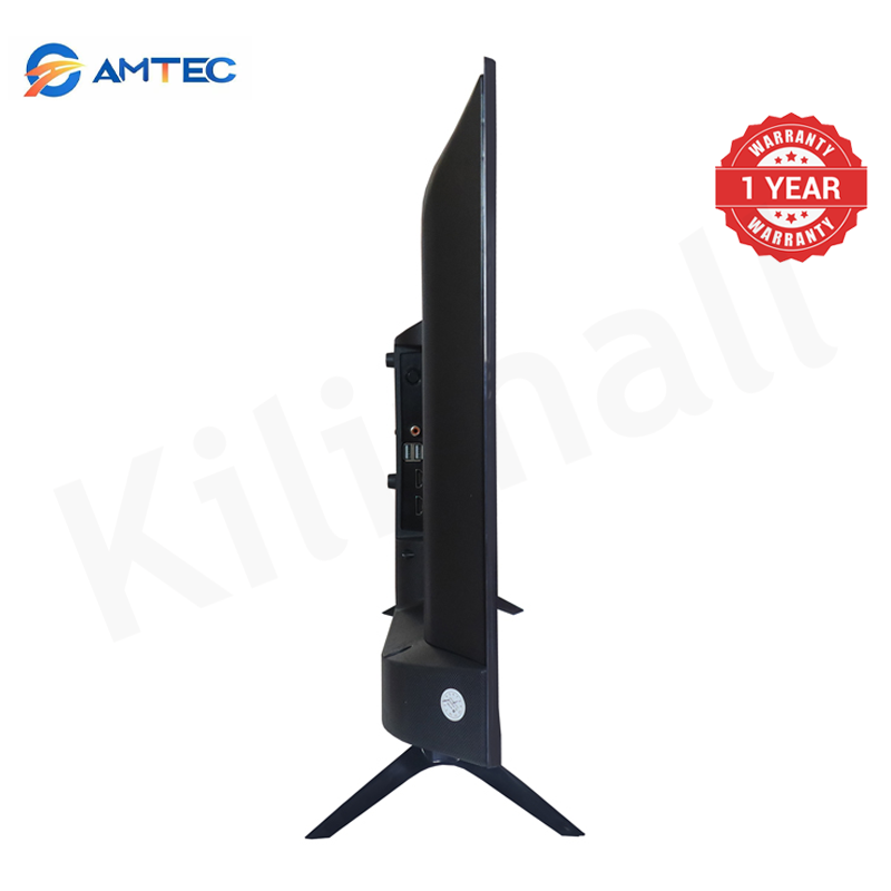 Amtec 32R1S 32" Smart TV Frameless HD Android TV LED Bluetooth WiFi Mirror Cast Inbuilt Decoder 3HDMI 2USB Port Quad Core 1GB+8GB Netflix YouTube Energy Saving Television