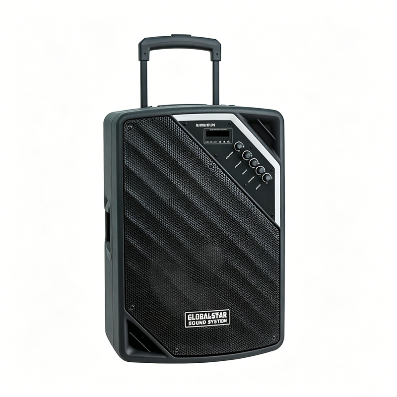 GLOBALSTAR L1206 12-Inch Outdoor Rechargeable Speaker – 60W, Bluetooth, FM Radio, USB/TF/AUX, TWS Link, LED Light, Mic Included