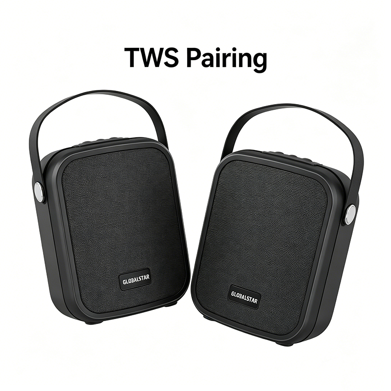 GLOBALSTAR GS-2102 Portable Speaker – 80W Peak Power, Long Battery Life, Sound Effect Adjustment, Stable Connection – Outdoor & Home Use