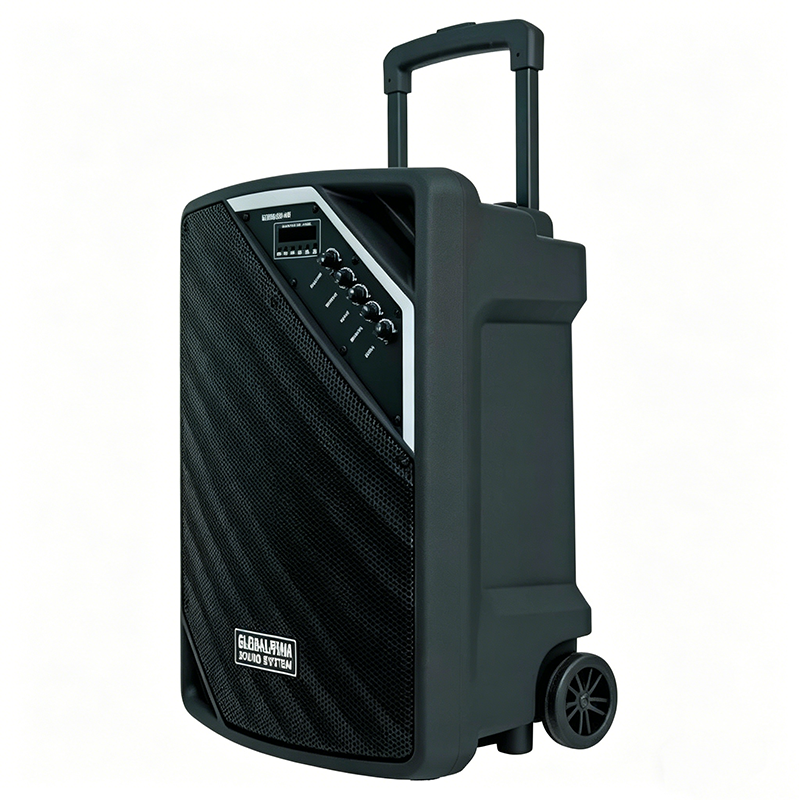 GLOBALSTAR L1206 12-Inch Outdoor Rechargeable Speaker – 60W, Bluetooth, FM Radio, USB/TF/AUX, TWS Link, LED Light, Mic Included