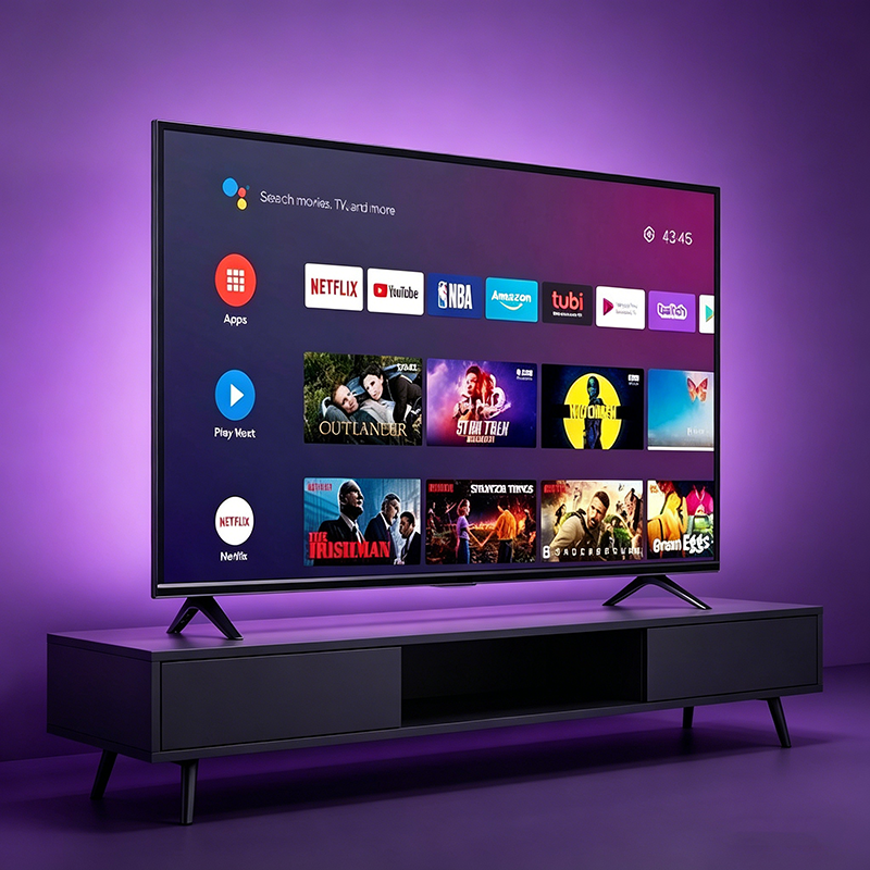 GLOBALSTAR 65 Inch FRAMELESS Android Smart TV - 4K UHD LED Display, WiFi Built-in, HDR Support - Home Entertainment TV for East Africa