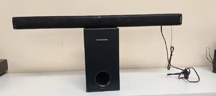 Tagwood 7500W 2.1CH Multimedia Bluetooth Woofer Speaker System Subwoofer Sound bar BT/USB/SD/FM Subwoofer Home Audio System Sound bar with Remote Control S1 Speaker bass