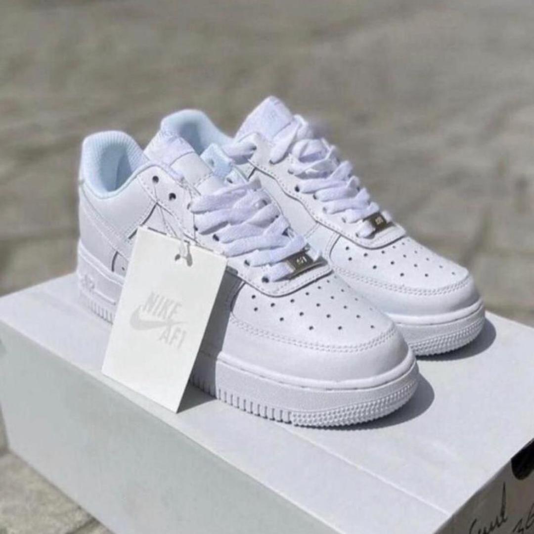 Airforce 1'07 Low White and Black Sneakers, Leather Airforce  Sneakers (Best Shop for Quality Sneakers, Boots, Oxfords and Shoes Accessories)