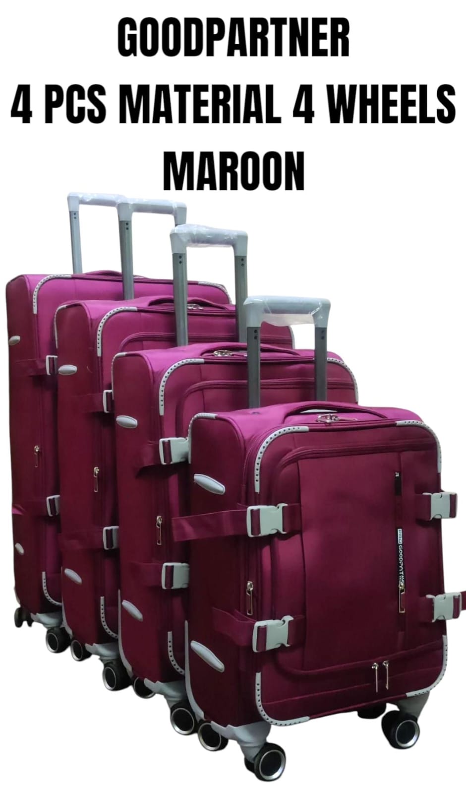 ✨ Goodpartner 4PCS Suitcase Set ✈️

Travel smart and stylish with the Goodpartner 4-piece suitcase set — designed for convenience, durability, and organized packing for every journey.

🌟 Includes 4 s