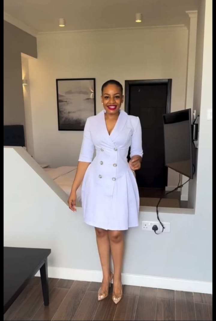 Elegant Double-Breasted Office Dress