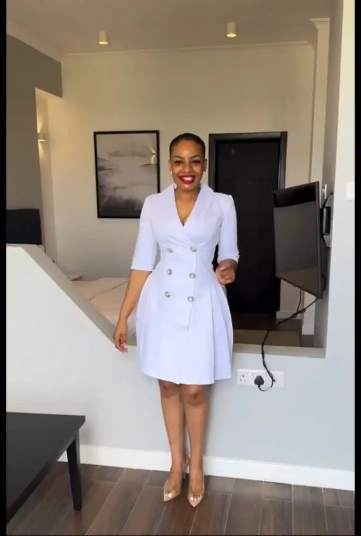 Elegant Double-Breasted Office Dress