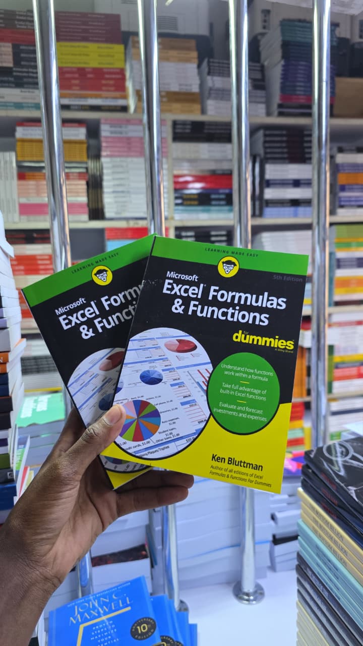 Microsoft Excel Formulas & Functions For Dummies by Ken Bluttman – Excel Training Book on Formulas Functions Data Analysis Financial Forecasting and Practical Spreadsheet Skills for Microsoft 365 and