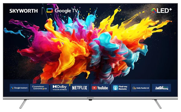 Skyworth 65Q6500G 65" 4K QLED Google Smart TV – Android TV with Google Assistant, Dolby Audio, Built-in Chromecast & 4K HDR Display