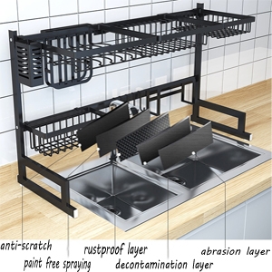 Over The Sink Dish Drainer | Space-Saving Dish Drainer for Modern Kitchens | Dry, Store & Organize.