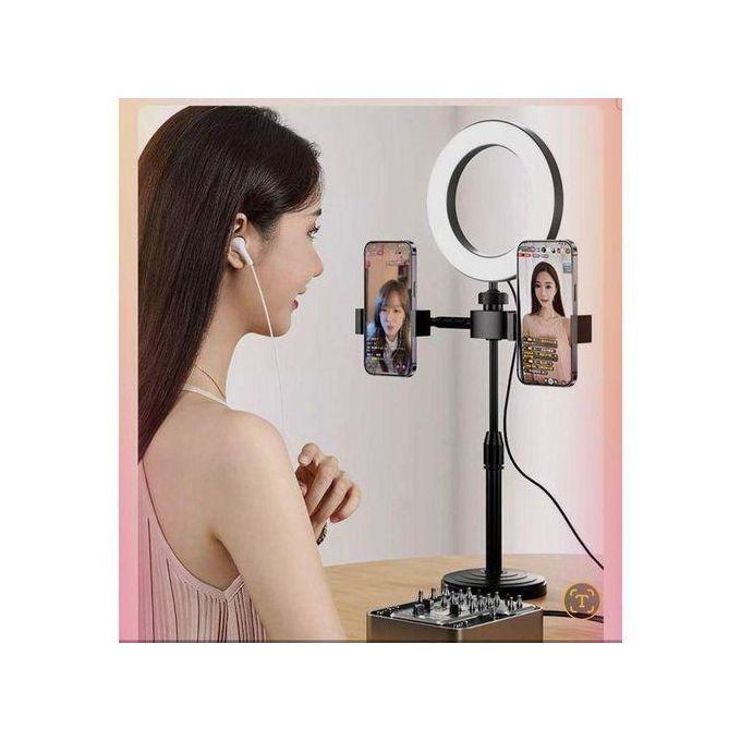 BEST Portable LED Ring Light with Stand – Ideal for Selfie, Video Calls & Tutorials // Perfect for Video, Makeup & Live Streaming + FREE GIFTS BLUUTOOTH  WIRELESS SPEAKER