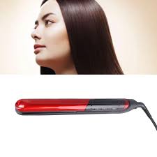 Cronier professional 2in1 ceramic flat iron hair straightener simple operation salon and household use 110-240v heating area 90*30mm power source electric