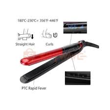 Cronier professional 2in1 ceramic flat iron hair straightener simple operation salon and household use 110-240v heating area 90*30mm power source electric