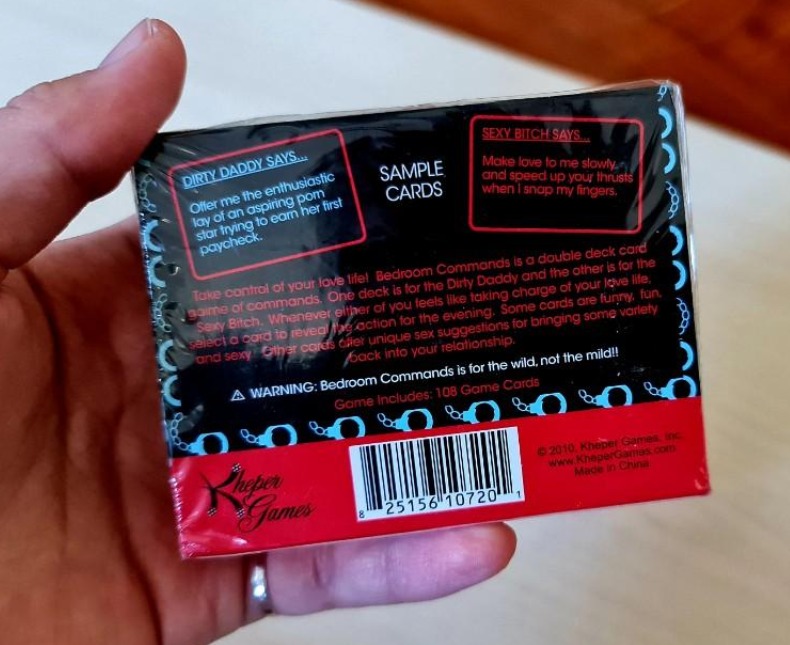 Adult Couples Bedroom Commands Card Game – 108 Cards Double Deck | Fun Romantic & Party Game for Couples | Date Night, Valentine’s & Hen Party Game (18+)