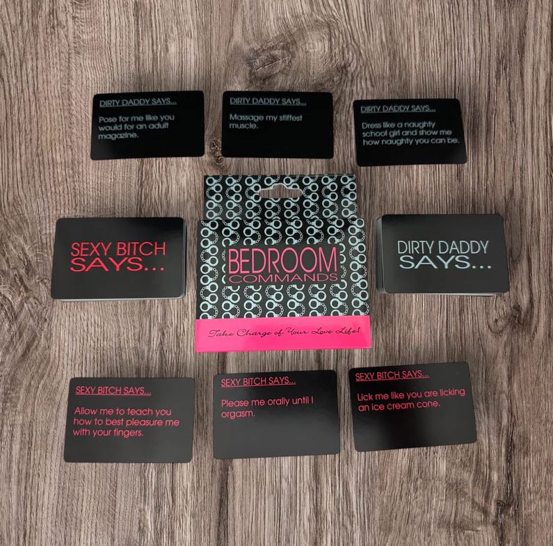 Adult Couples Bedroom Commands Card Game – 108 Cards Double Deck | Fun Romantic & Party Game for Couples | Date Night, Valentine’s & Hen Party Game (18+)