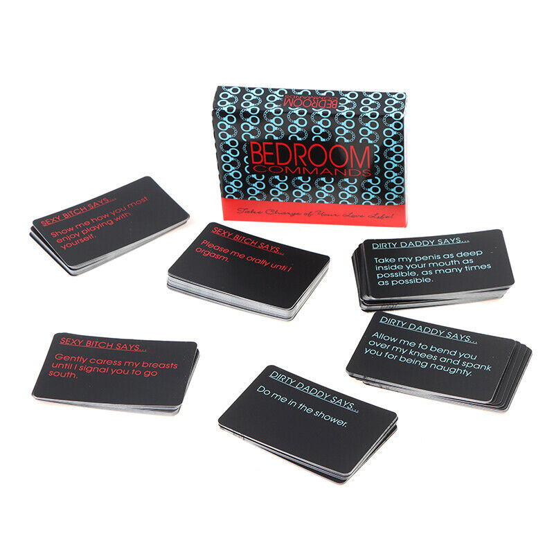 Adult Couples Bedroom Commands Card Game – 108 Cards Double Deck | Fun Romantic & Party Game for Couples | Date Night, Valentine’s & Hen Party Game (18+)