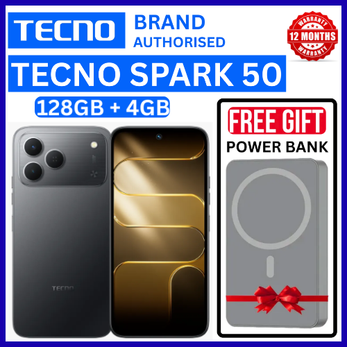 NEW ARRIVALS!!!! BRAND NEW TECNO SPARK 50 4G SMARTPHONE 128GB ROM+ 4GB RAM 6.78"  INCH SCREEN 120Hz REFRESH RATE  6700mAh Battery 18W FAST CHARGING, 50MP  CAMERA, 8MP BACK CAMERA  ANDROID 16