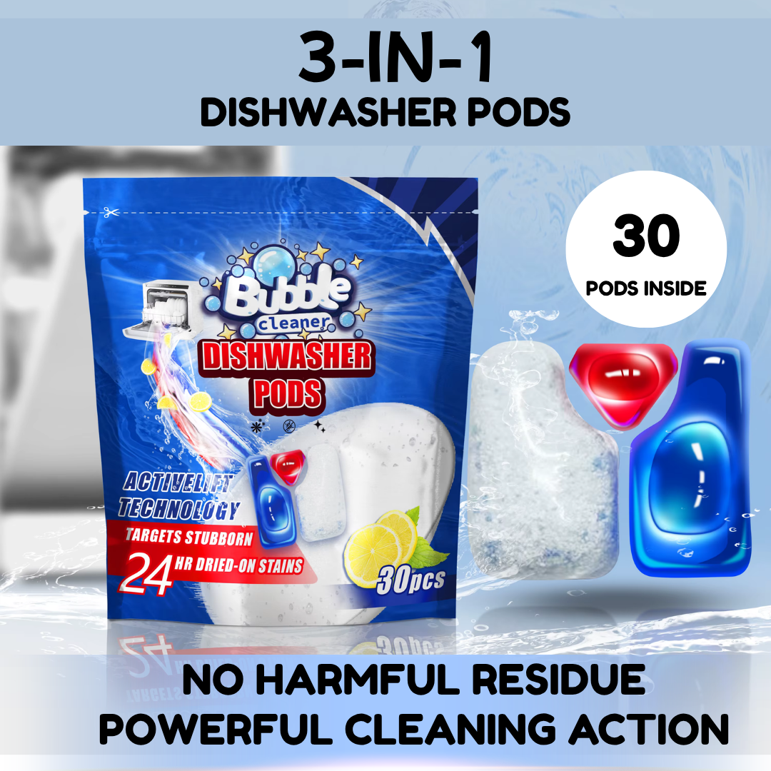 Bubble cleaner 3 in 1 Dishwasher Cleaning Pods tablet Degreasing Effervescent Tablets Household Dish Washing Blocks Dishwasher Accessories for All dishwasher machines