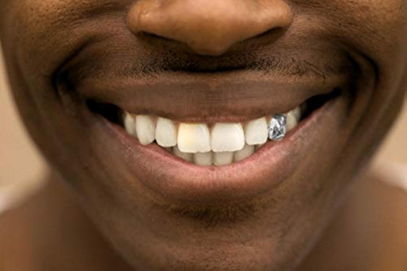 Original Gold Trendy Rock Rapper Hip Hop Grillz Caps Mold Top & Bottom Grill Body Jewelry Single Teeth