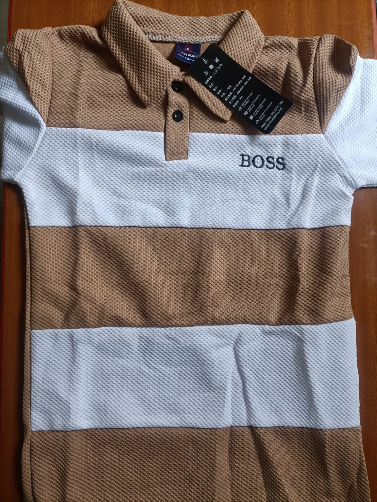 ALERT! NEW ARRIVAL! "Boss" Kids’ shirt. Stylish, and Comfortable. Give your little one a look that combines amazing style with the comfort they need for all-day play.