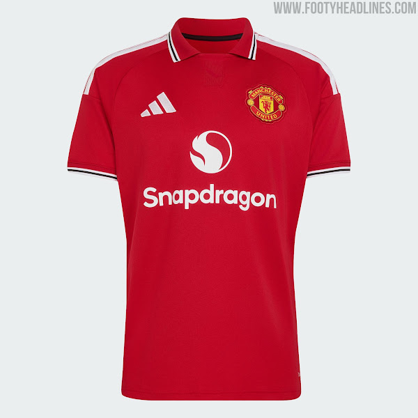 Manchester United 26/27 Home Kit. Inspired by the 1970s era and a tribute to the club's FA Cup victory.