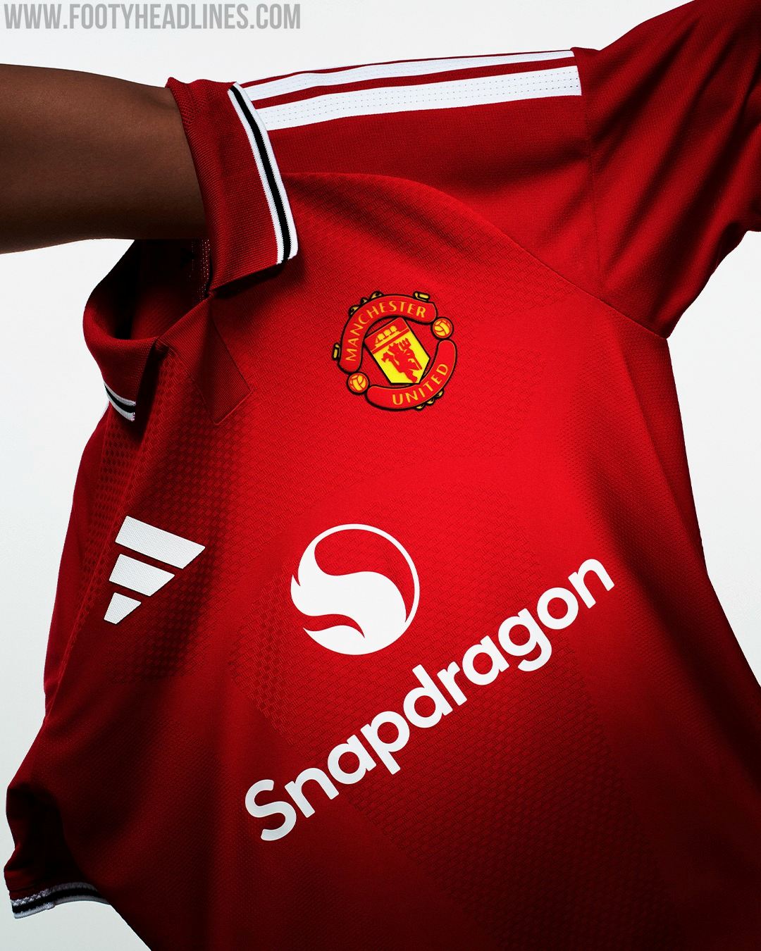 Manchester United 26/27 Home Kit. Inspired by the 1970s era and a tribute to the club's FA Cup victory.