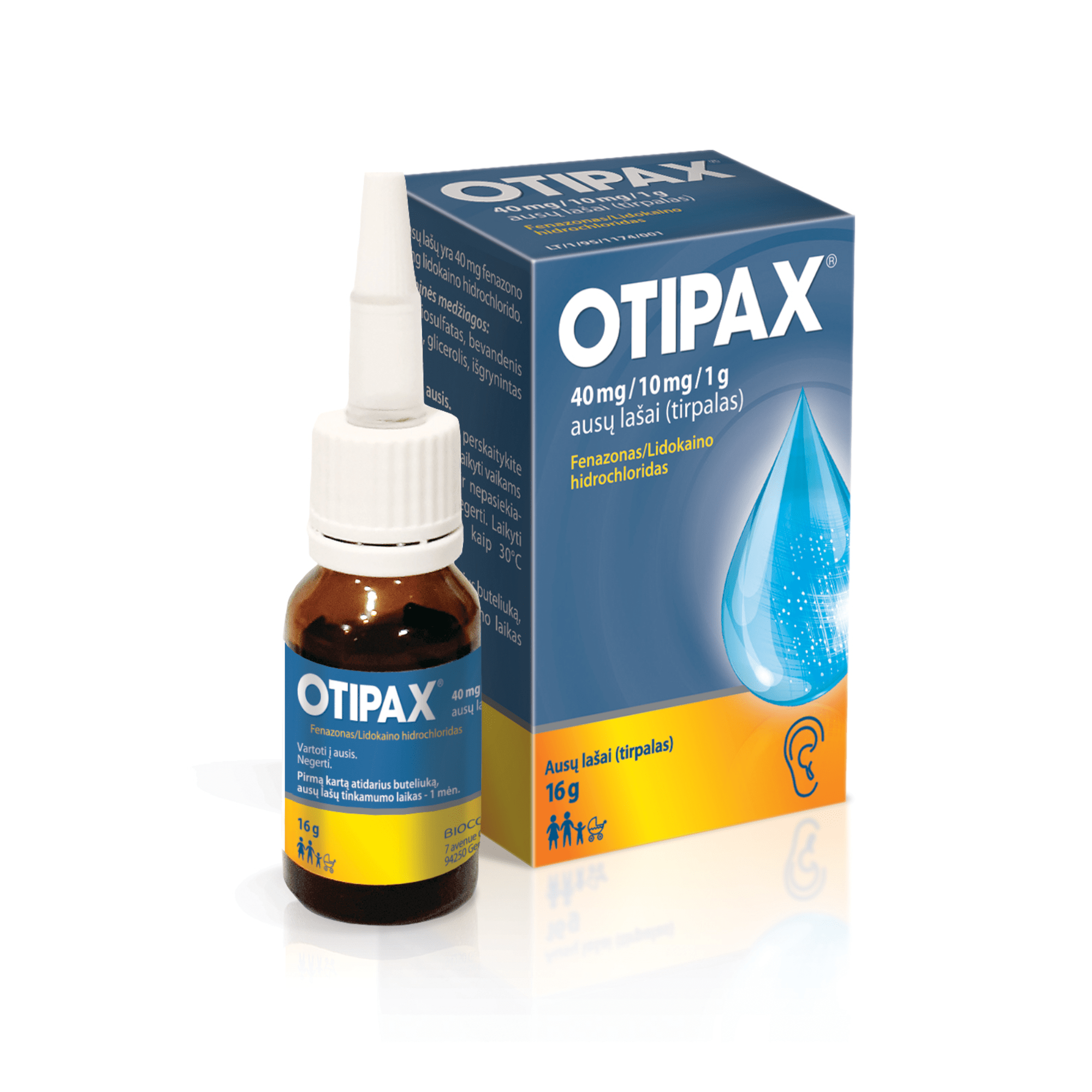 OTIPAX EAR DROPS Otipax has Phenazone analgesic and anti-inflammatory agent and Lidocaine hydrochloride local anesthetic that numbs the ear canal to provide rapid pain relief.