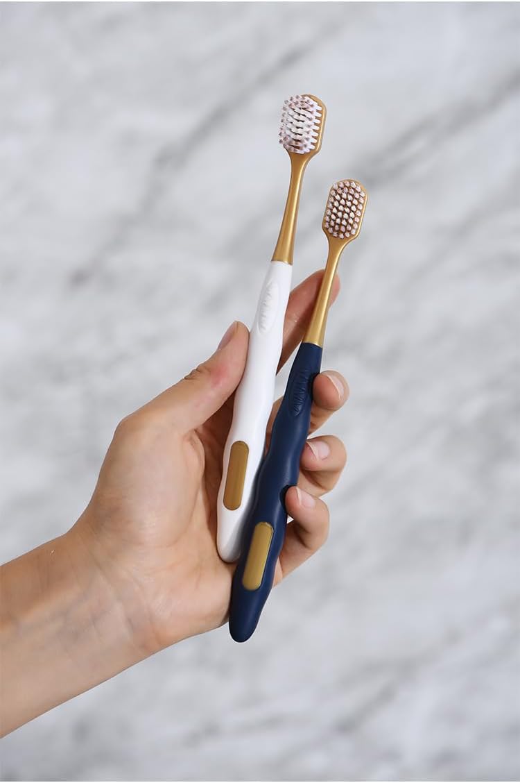 NORA Home 6PCS Soft Toothbrushes for Adults Medium Manual Wider Head Tooth Brush Good Cleaning Effect for Sensitive Teeth Oral Gum Recession