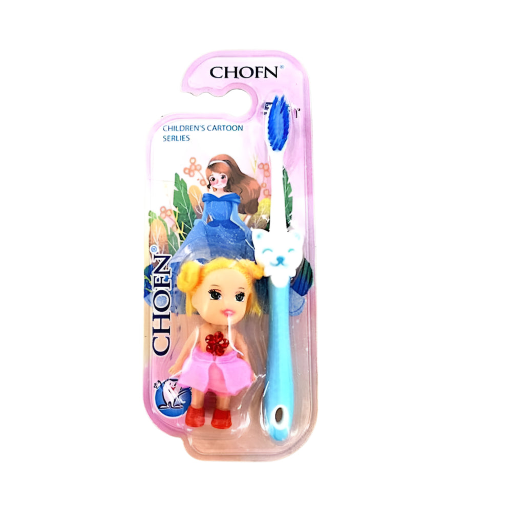 NORA Home Kids Soft Bristle Gentle Cute Toothbrush for 3-12Y Children with Water Gun/Doll/Car Toy Kids Brush for Teeth Care Ideal for Toddlers color random