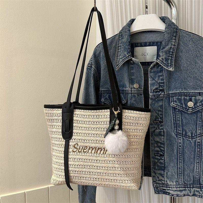 Summer Vibes Premium Tote Bag – Stylish Lightweight Fabric Carry Bag, Large Capacity Reusable Eco-Friendly Shopper for Beach, Travel, Grocery & Everyday Use