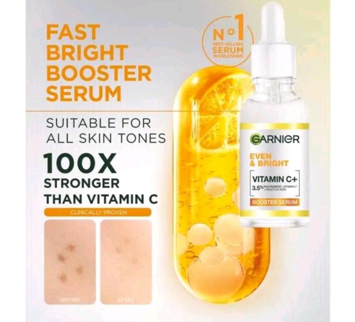 [ORIGINAL] Garnier Perfect Skin Duo – Fast Bright Vitamin C Serum + Pure Active 3-in-1 Charcoal. [DISCOUNTED]