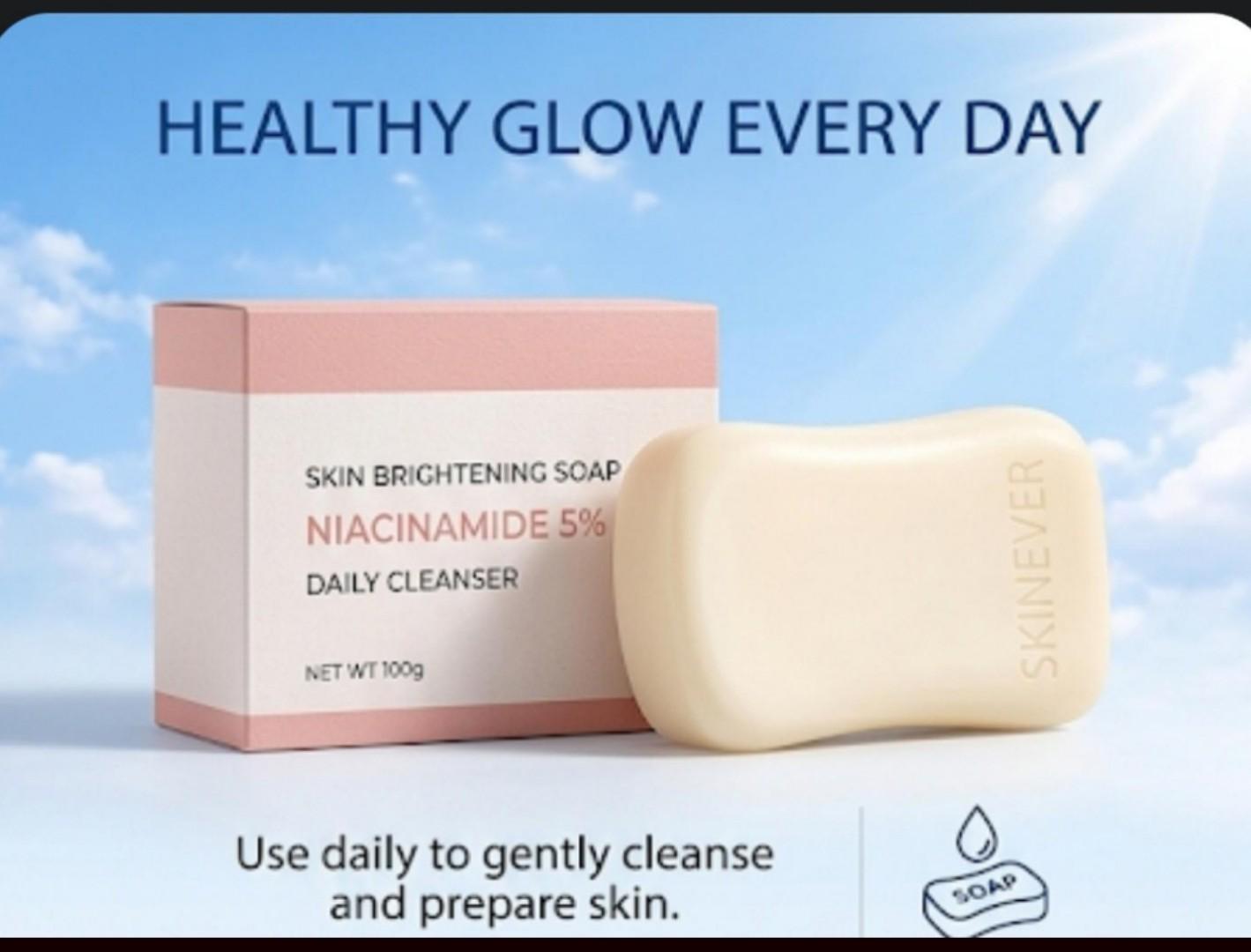 Niacinamide  Brightening Soap & SPF 50 Sunscreen Set.Fast Dark spots Remover [Discreet packaging]