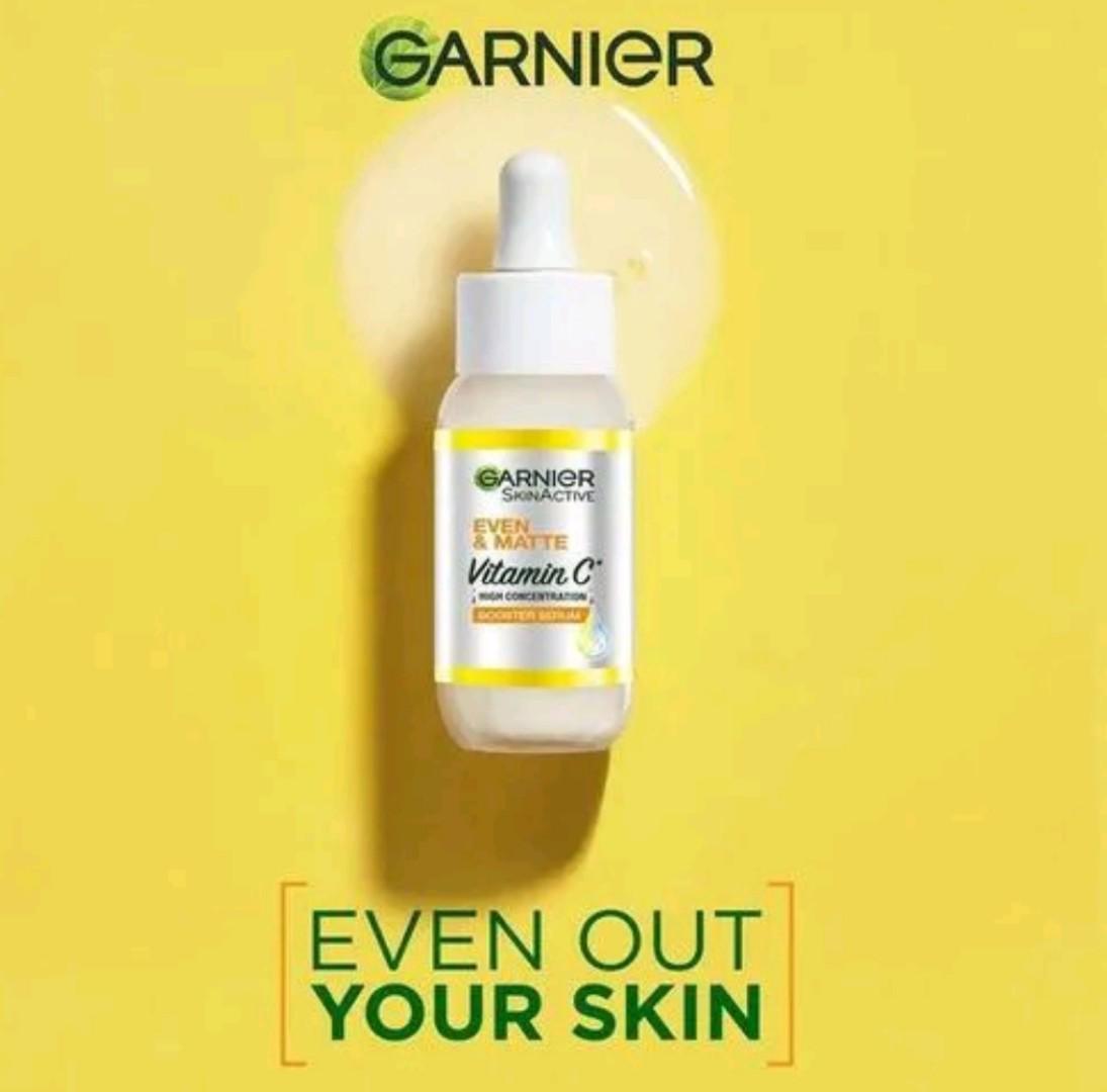 [ORIGINAL] Garnier Vitamin C Skin Care Set– Bye Acne, Remove Dark Marks & Get 7 Days Glow. Cleansing Foam 50ml, Serum 15ml and SPF 30 50ml.[DISCOUNTED]